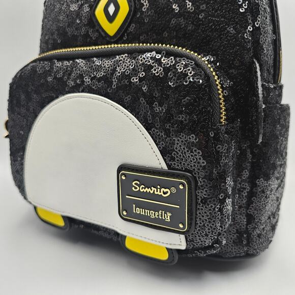 Loungefly Sanrio Hello Kitty and Friends Badtz Maru Sequins Mini Backpack Bag - Picture 11 of 16